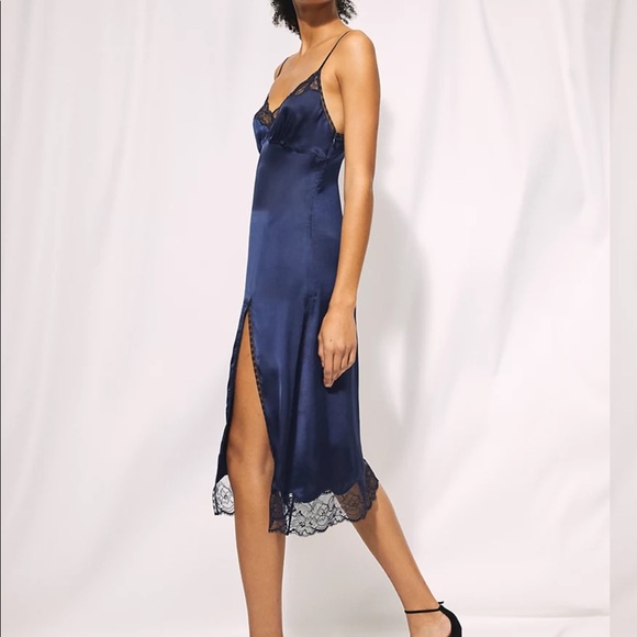 Aritzia Wilfred Ophelia Dress, Pure Indigo, Size 00 - Picture 5 of 10